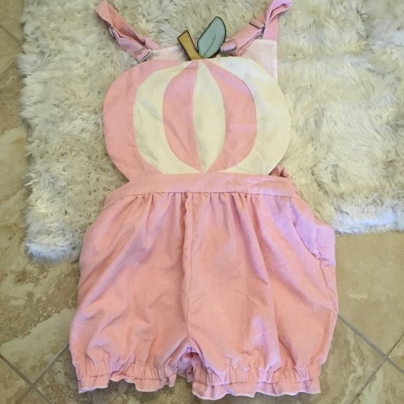 Unique Vintage   Miss Candyholic Pumpkin Romper XL New oversized - Picture 1 of 3
